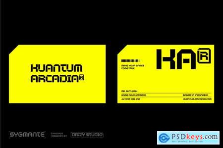 Sygmante  Modern Sci-Fi Display Font