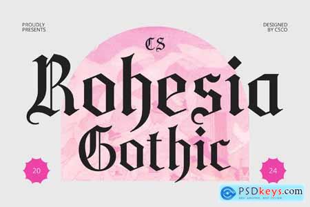 Rohesia  Gothic Font