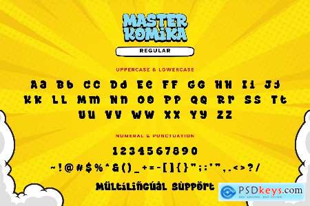 Master Komika - Comic Display Font