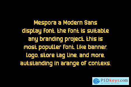 Mespora - Modern Sans Font