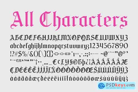 Rohesia  Gothic Font