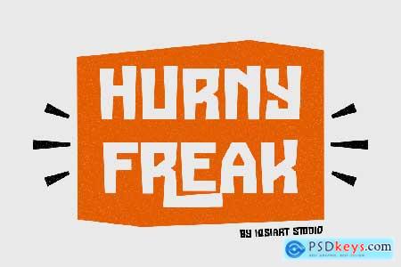 Hurny Freak - Comic & Playful Font