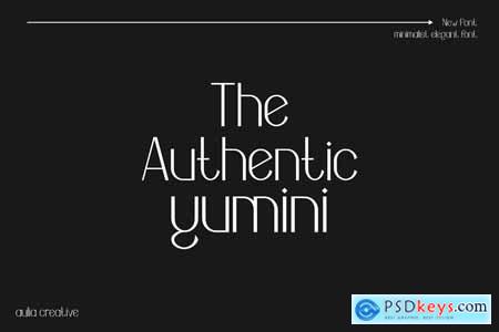 Yumini - Minimalist Elgant Font Logotype