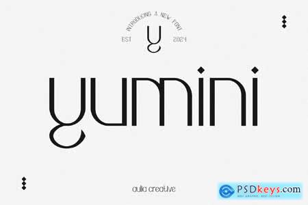 Yumini - Minimalist Elgant Font Logotype