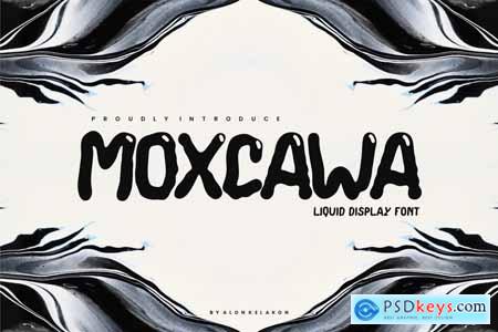 Moxcawa - Liquid Display Font