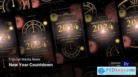 Social Media Reels - New Year Countdown Premiere Pro Templates 55620829