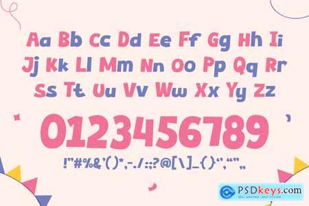 Cartoon Font - Jigsaw