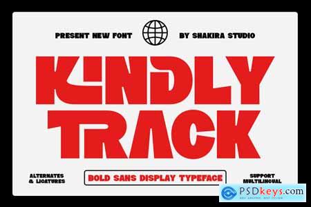 Kindly Track - Bold Typeface