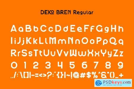 Deko Bren - Modern & Elegant Font