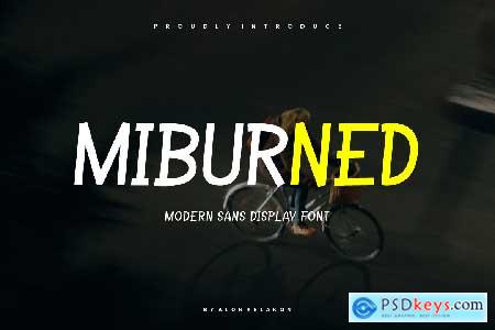 Miburned - Modern Sans Font