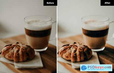 6 Toffee Coffee Lightroom and Photoshop Presets