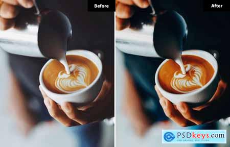 6 Toffee Coffee Lightroom and Photoshop Presets