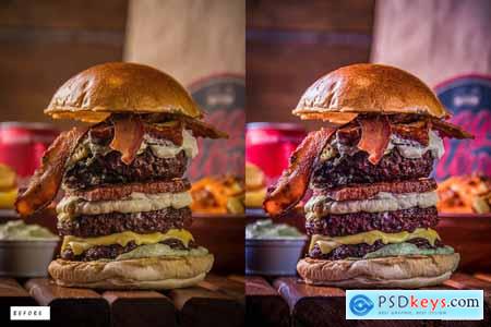 12 Tasty Burger Lightroom Presets