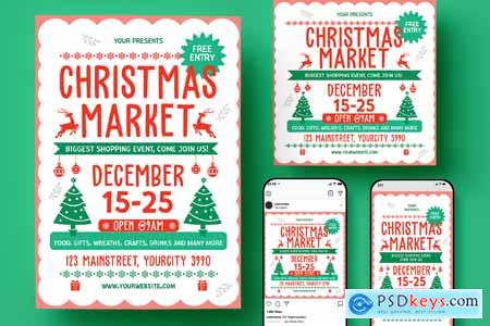 Christmas Market Flyer HM5D4HS