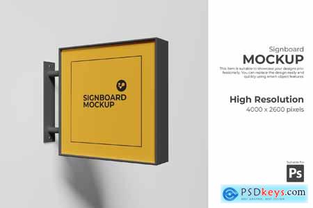 Signboard Mockup DSHJDP7