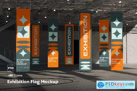 Exhibition Flag Mockup