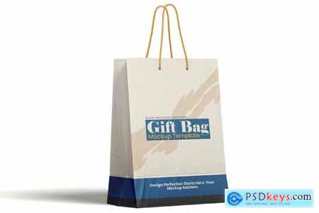 Paper Gift Bag Mockup