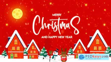 Christmas Red Opener and Happy New Year MOGRT 55974585