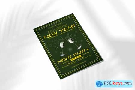 Happy New Year Flyer Template U8UE84E