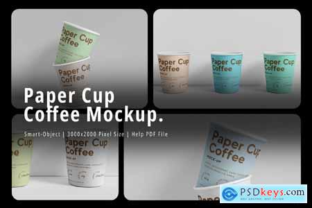 Paper Cup Coffee Mockup