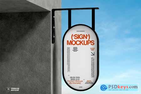 Sign Board Mockup