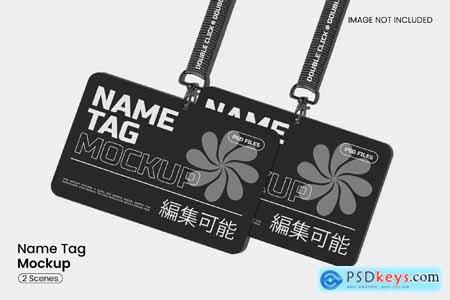 Name Tag Mockup