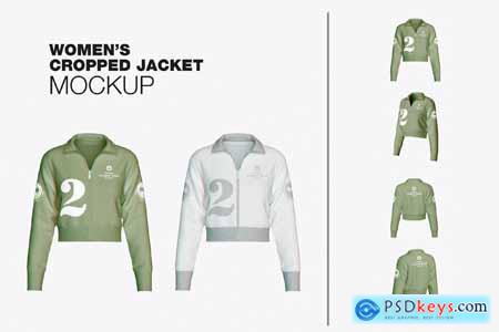 Women's Cropped Jacket Mockup