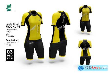 Sports Trisuit Mockups