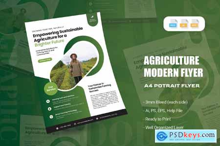 Agriculture Modern Shape Gradient - Flyer