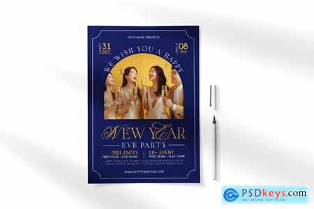 Happy New Year Flyer Template