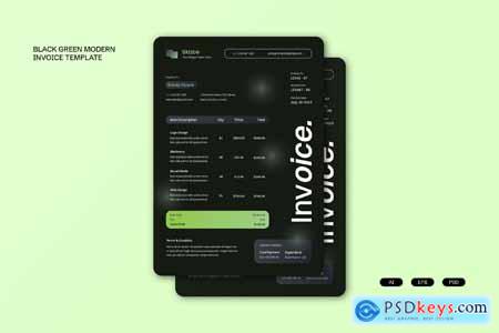 Green Modern Invoice 004