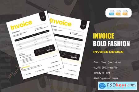 Bold Fashion Store - Invoice