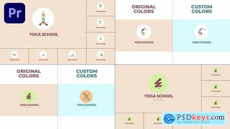 Yoga School Logo Reveal for Premiere Pro 55945026