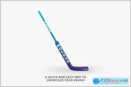 Hockey Stick Mockup - Front View