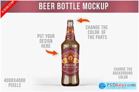 Beer Bottle Mockup