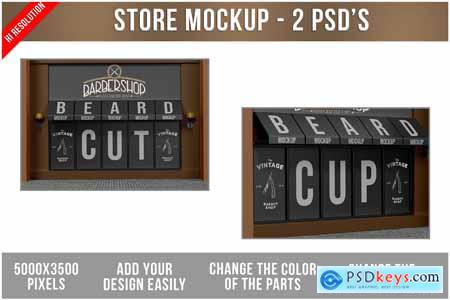 Store Window Display Mockup