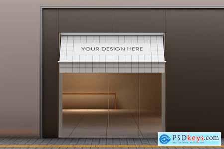 Shop Awning Mockup