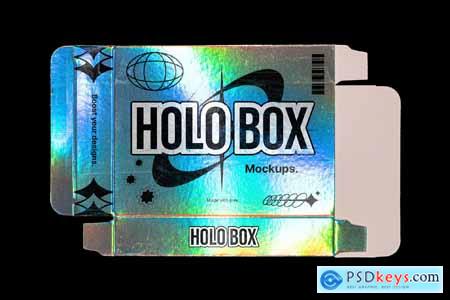 Holographic box - Mockups pack