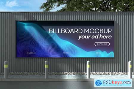 Street Billboard Mockup