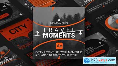 Travel Moments Instagram Post Templates for Ae 56072130