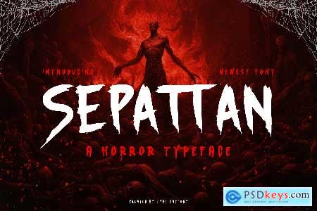 Sepattan - A Horror Typeface