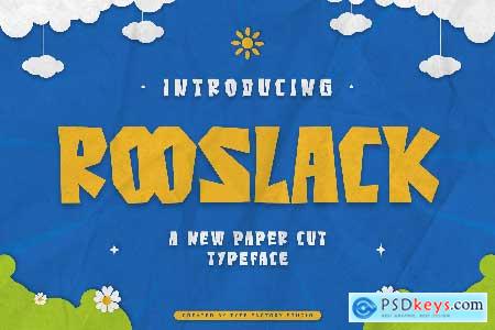 Rooslack - Paper Cut Typeface