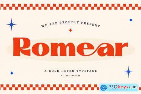 Romear - Bold Retro Typeface