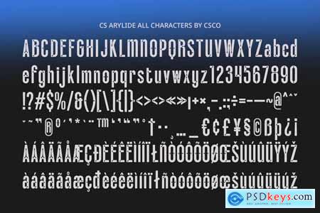 CS Arylide  Inktrap Font