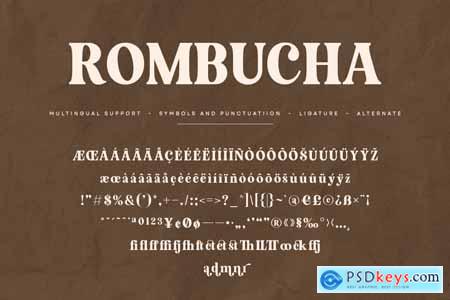 Rombucha - Elegant Serif Font