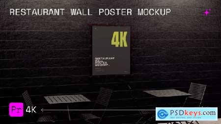 Restaurant Wall Poster Mockup 56029296