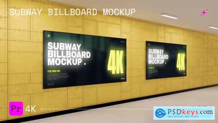 Subway Billboard Mockup 56036343