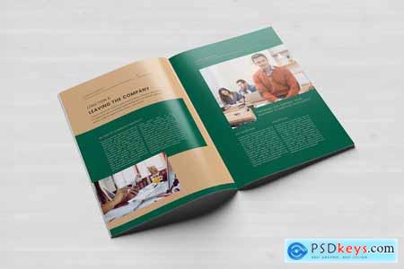 HR Employee Handbook Canva Docx ID PSD