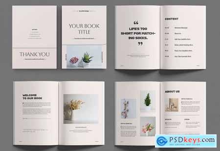 Minimalist Magazine Layout Template