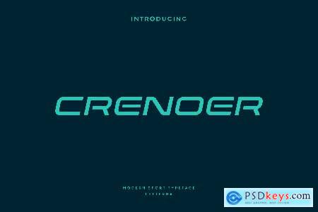 Crenoer - Modern Sport Typeface